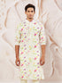 Men's Cream Cotton Blend Kurta